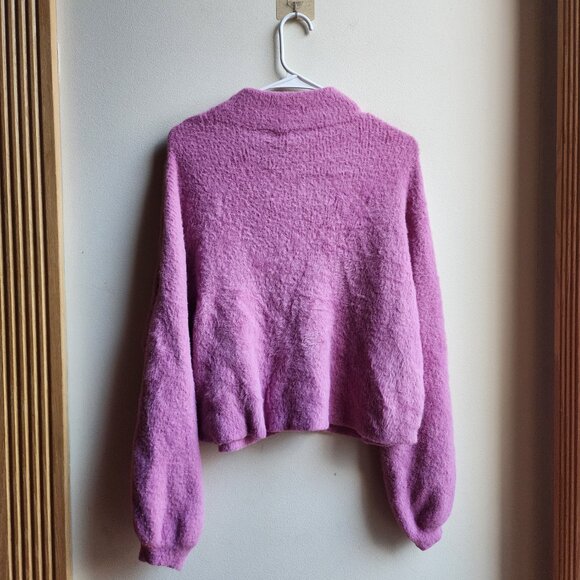 Truth By Republic Pinkish Purple Mock Neck Sweater Size Medium - Picture 14 of 15